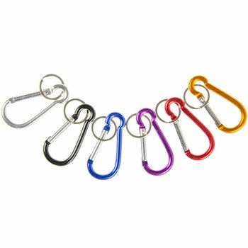 Portachiavi con Moschettone Colorati (48 pz.)