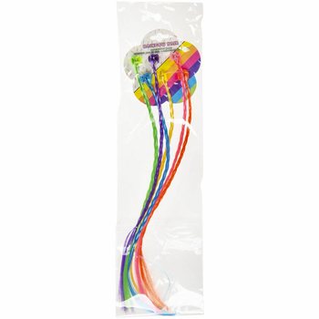 Trecce per capelli arcobaleno set 6 pezzi (24 unit&agrave;)