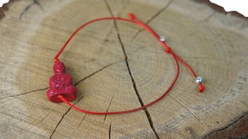 Braccialetto Buddha Rosso (1 pz.)