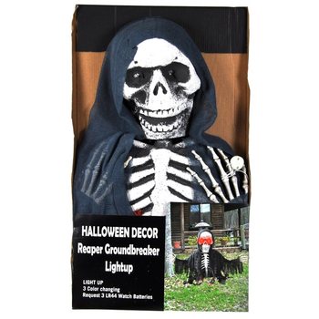 SCHELETRO MIETITORE GROUNDBREAKER CON ILLUMINAZIONE 50 CM