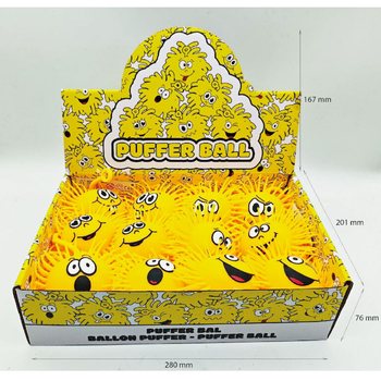 PALLA PUFFER CON FACCINA EMOZIONE - 10CM - IN DISPLAY (12 pz.)