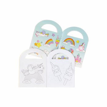Piccoli album da colorare Unicorni con adesivi (48 pz.)