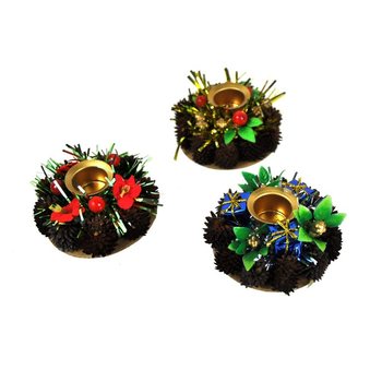 Portacandele di Natale (9 pz.)