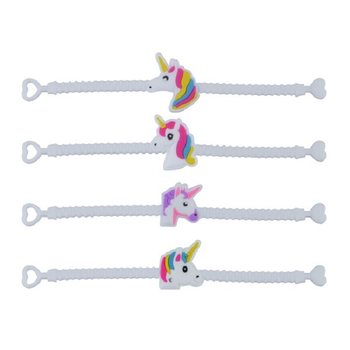 BRACCIALETTI IN SILICONE UNICORNO PER BAMBINI (100 pz.)