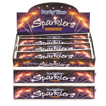 Set di 6 stelline scintillanti, 25 cm (36 confezioni)