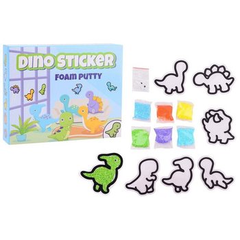 Adesivi Dinosauri - Set Foam Putty - Crea i Tuoi Adesivi Dino in Spugna (24 pz.)