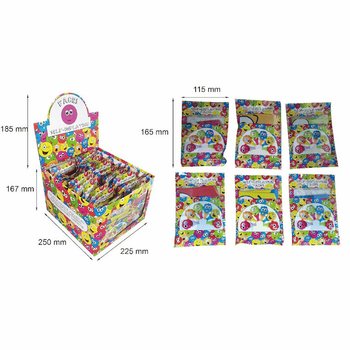 PALLONCINI SMILEY AUTOGONFIABILI CON IMPUGNATURA (48 pz)