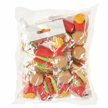 Set di 4 Gomme da Cancellare Fast Food (Espositore da 12)