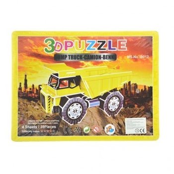Grande Puzzle 3D &ndash; Camion Ribaltabile da Cantiere (2 pz.)