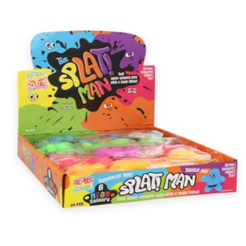 Squeezy Splat Man - Mix Colori - In Espositore (24 pz.)