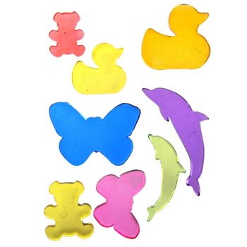 Adesivi Decorativi in Gel Jelly Gems 25 x 16 cm (24 pz.)
