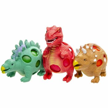 Palla Squishy Dinosauro con Rete - Display (12 pz.)