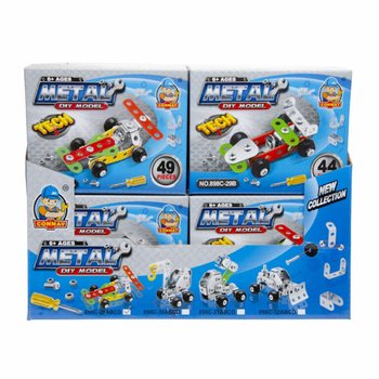 Kit di Costruzione Auto da Corsa in Metallo (Display 24 pezzi)