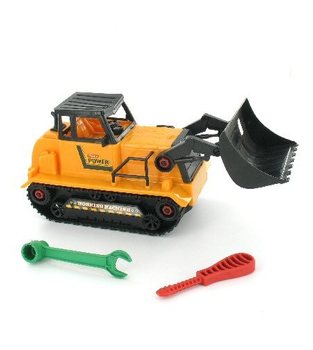 Bulldozer da Assemblare Fai-da-Te (Set da 4)