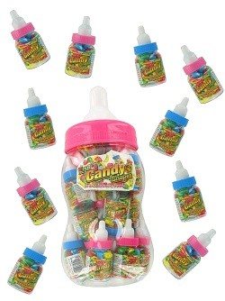 20 Mini Biberon con Caramelle in un Biberon Grande (Set 2x20 pz)