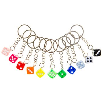 Portachiavi con Dado - Mix Colori (48 pezzi)