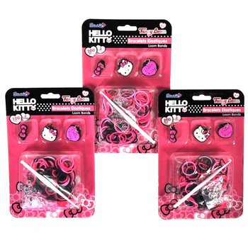 Kit Creazione Braccialetti Elastici con Ciondoli Hello Kitty (12 pz.)