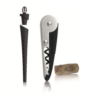 NUANCE - DECANTATORE VERSATORE WINEFINER CON CAVATAPPI DA CAMERIERE (1 pz.)