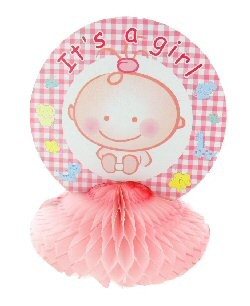 Decorazione Tavolo Nascita - Rosa Neonato (12 pz.)