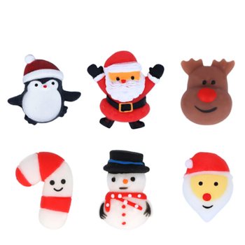 Personaggi Squishy Natalizi per Pesca a Sorpresa (96 pz.)