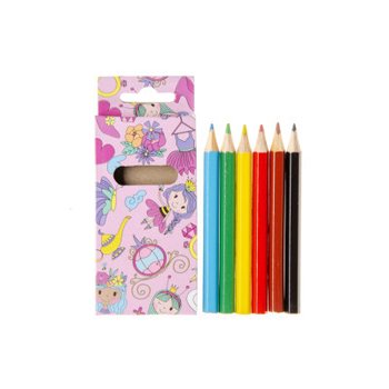 Set di 6 matite colorate - Principessa (24 pz.)