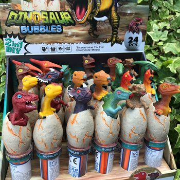 Bacchette Bolle di Sapone Dinosauro 3D (24 pezzi in display)