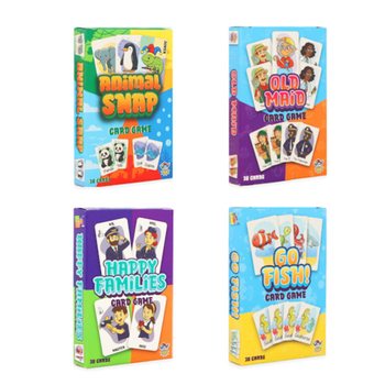 ASSORTIMENTO DI 4 GIOCHI DI CARTE CLASSICI - IN DISPLAY (12 pz.)