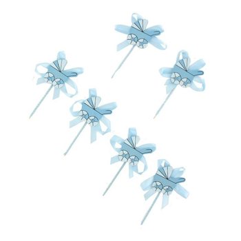 Topper per Cupcake Nascita - Carrozzina Blu (12 pz.)