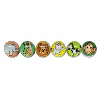 PALLE SALTARECCIE - ANIMALI DELLA GIUNGLA - Ø 3,2 cm (50 pz.)
