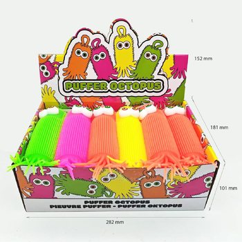 PALLA PUFFER POLPO - LUNGHEZZA 20CM - IN DISPLAY (12 pz.)