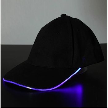 BERRETTO LED LUMINOSO / PARTY CAPS - COLORE: VIOLA (12 pz.)