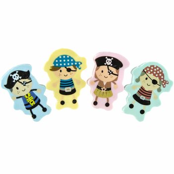 Set Gomme da Cancellare Figure Pirati - 2 Pezzi in Display