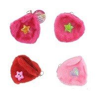 Astucci e Portamonete in Peluche a Cuore (24 pz) | B2B Ingrosso