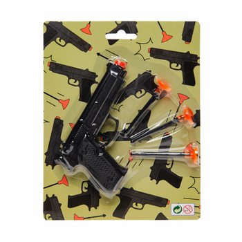 Pistola Giocattolo con 3 Ventose su Scheda (12 pz.)