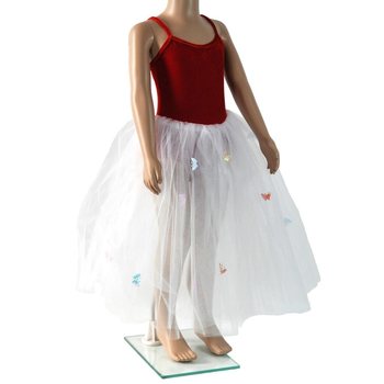 Vestito Rosso e Bianco per Bambini - Taglia 8