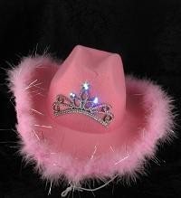 CAPPELLO DA COWBOY CON LUCE - ROSA (6 pz.)