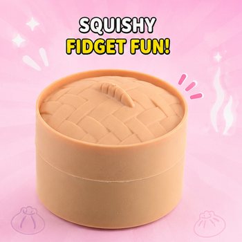 RAGE - Squishy SUGAR EDITION Bun Dumplings PICCOLO (5.3 x 5.3 x 4.1 cm) Fidget Toy Viral 2026 (24 pz.)