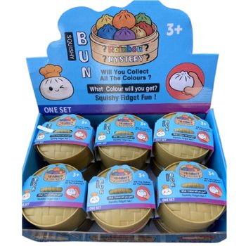 RAGE - Dumplings Squishy Bun GRANDI (8.5 x 8.5 x 4.8 cm) - Fidget Toy Virale 2026 (12 pz.)