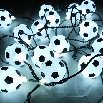 Catena Luminosa Calcio BIANCO/NERO 10 Lampadine (9 pz.)