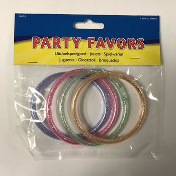 4 Braccialetti Glitterati per Bambini (12 pz.)