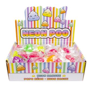 CACCA SQUEEZE NEON - COLORI MIX - IN DISPLAY (50 pz.)