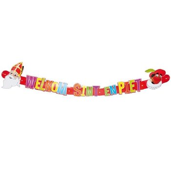 Ghirlanda di Benvenuto Sint e Piet 124 cm (12 pz.)