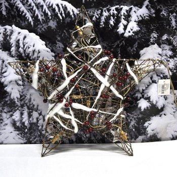 GRANDE STELLA DI NATALE LUMINOSA DECORATIVA 45 CM (2 pz.)