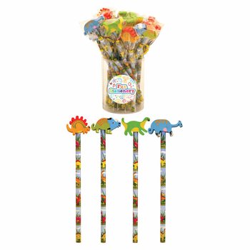 Matita Dinosauro con Gomma (24 pz.)