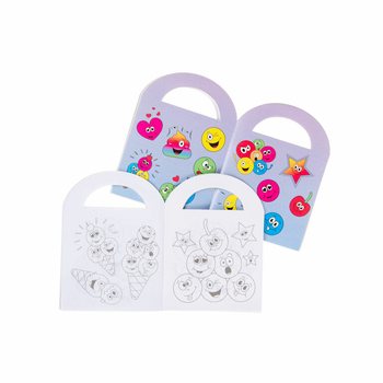 Piccoli album da colorare Smiley con adesivi (48 pz.)