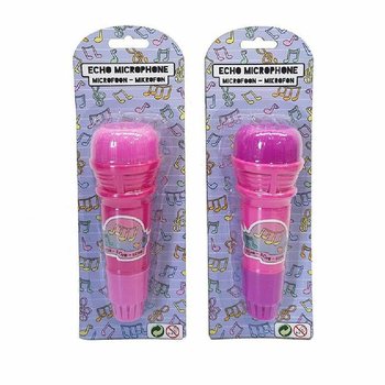 Microfono ad Eco Rosa per Bambine su Cartoncino (12 pz.)