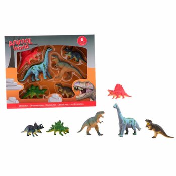 ANIMAL WORLD - Set di Gioco Dinosauri (6 Figure)