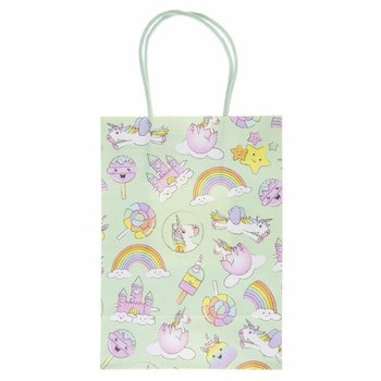 Sacchetti Regalo in Carta Unicorno - 12 Pezzi (16x9x22 cm)