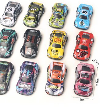 Macchinine da Corsa in Metallo Pull Back in Sacchetto Regalo (24 pezzi)