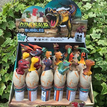 Bacchette Bolle di Sapone Dinosauro 3D (24 pezzi in display)